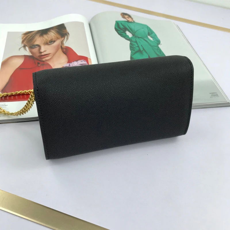 

2021New Women Messenger Bag Genuine Leather Black Classic Temperamen Women Handle Bag Casual Fashion Female Single Shoulder Bag