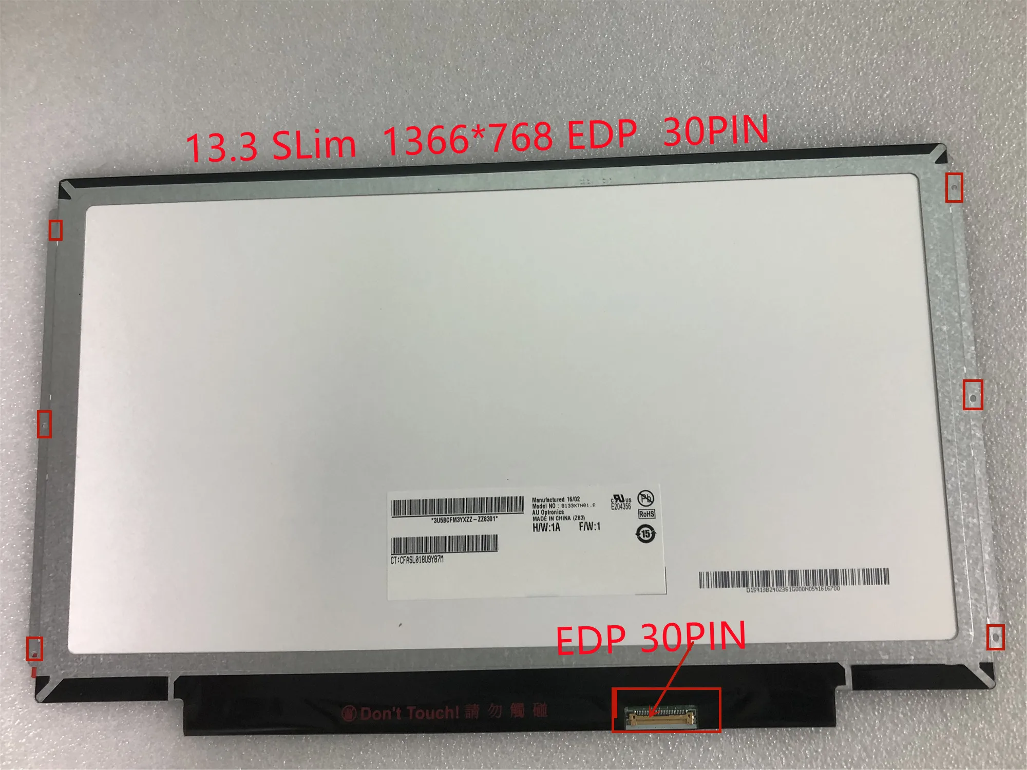 B133XTN01.6 B133XTN01.3 N133BGE-E31 N133BGE-EAB 13 3 &quotтонкий 1366*768 EDP 30-контактный ЖК-экран для ноутбука