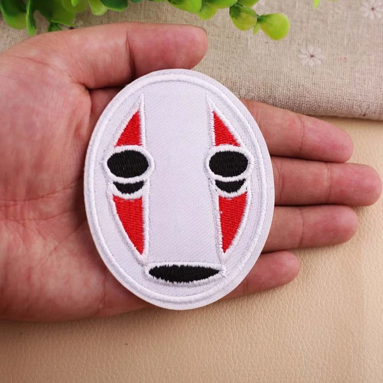 1pcs No Face Man Letter Patches Sew Fabric Sticker Badge Embroidered Iron On Patch for Clothes Appliques DIY Repair Accessories | Дом и сад