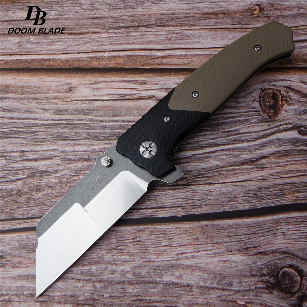 7," FH11 60-61HRC ножи 2 цвета должны убить Флип складной нож шарикоподшипник D2 лезвие G10 Ручка Открытый Отдых Охота EDC инструмент - Цвет: desert