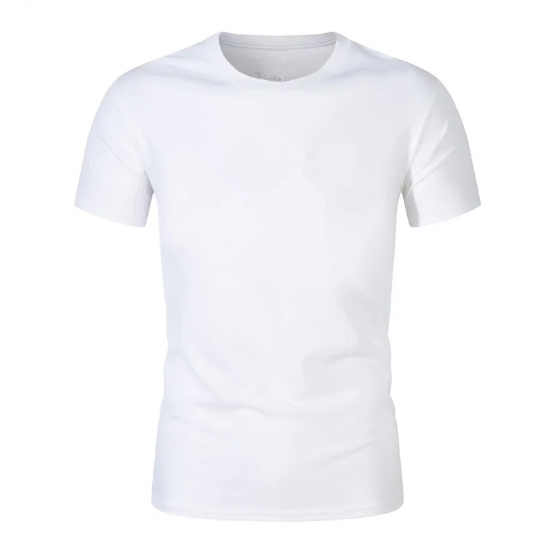 

summer cotton T shirts men 2021 simple o neck stretch solid new tops clothing casual tshirt man streetwear cool tee shirts