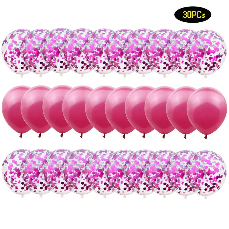 

30pcs/lot Confetti Latex Balloons Wedding Party Decoration and Birthday Party Decorations Kids Valentine's Day Gender Reveal