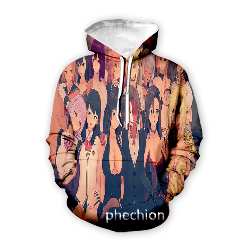 Phechion Новая модная Мужская/Женская Аниме Ahegao 3D печать одежда уличная хип-хоп