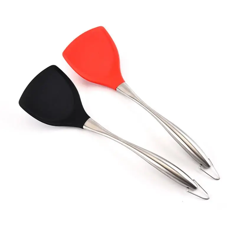 

Silicone Spatula High Temperature Resistance Non-Stick Cooking Spatula with Stainless Steel Handle Utensils Kitchen Accessories