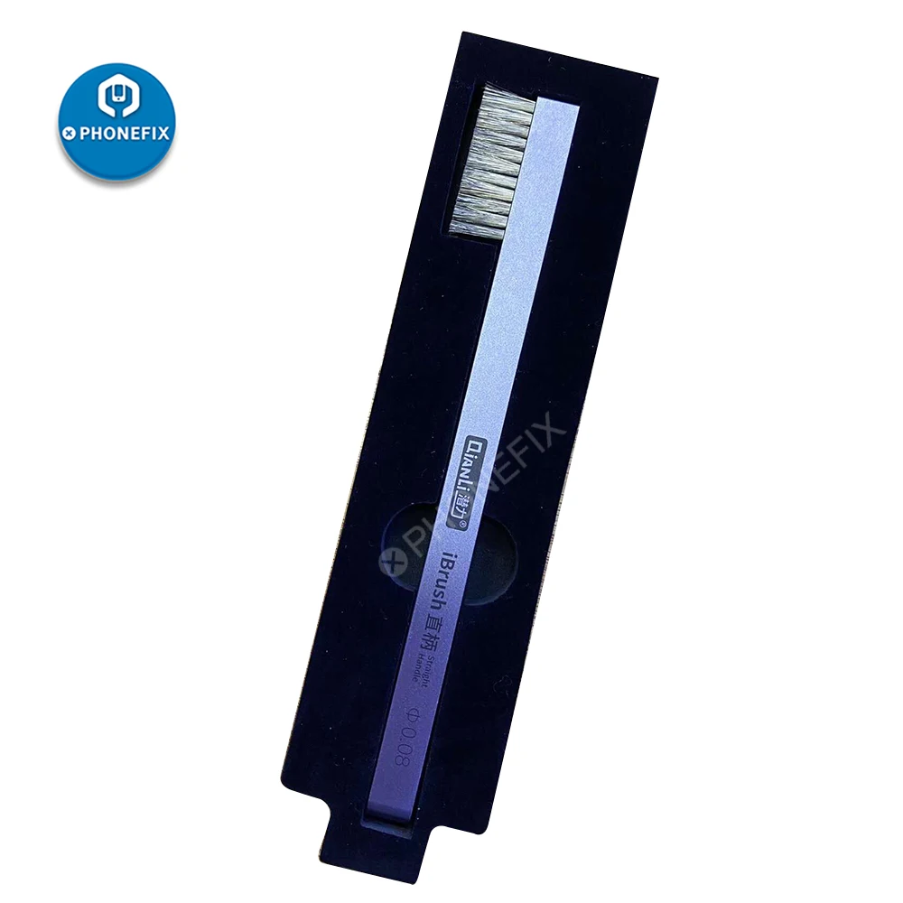 QianLi iBrush DS1102 Сверхтонкая стальная щетка для чистки полировки удаления клея iPhone