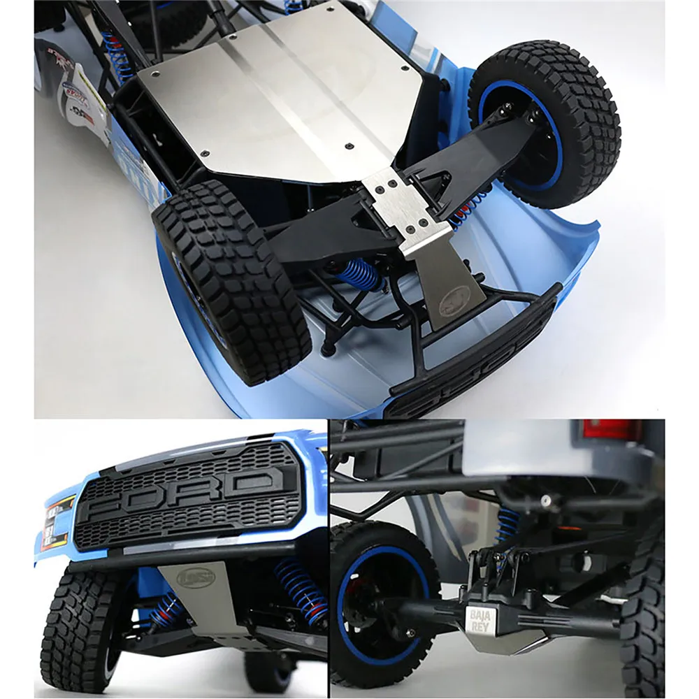 

Stainless Steel Anti-collision Guard Plate Chassis Armor for LOSI 1/10 BAJA REY V2 RC Car Accessories