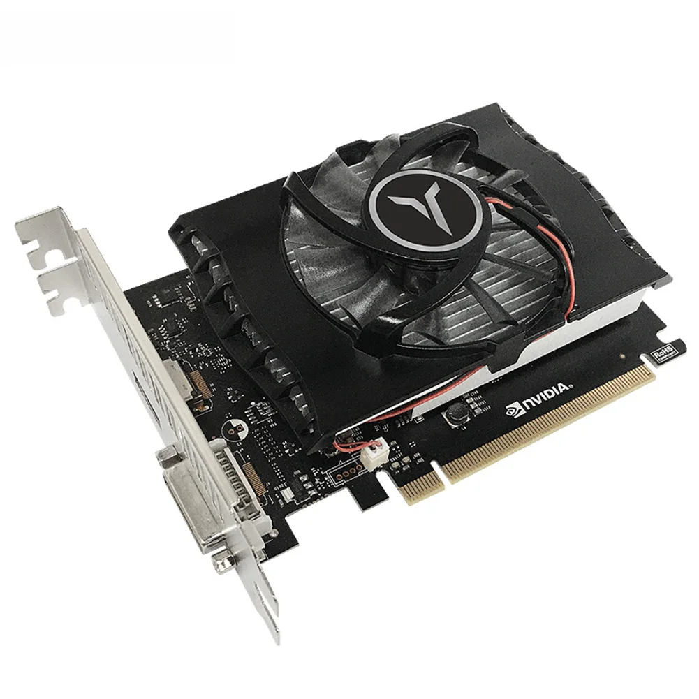Видеокарта Yeston GT1030 4 Гб ОЗУ D4 скорость Edition HD для домашних игр частота 1152-1380 МГц 2100 |