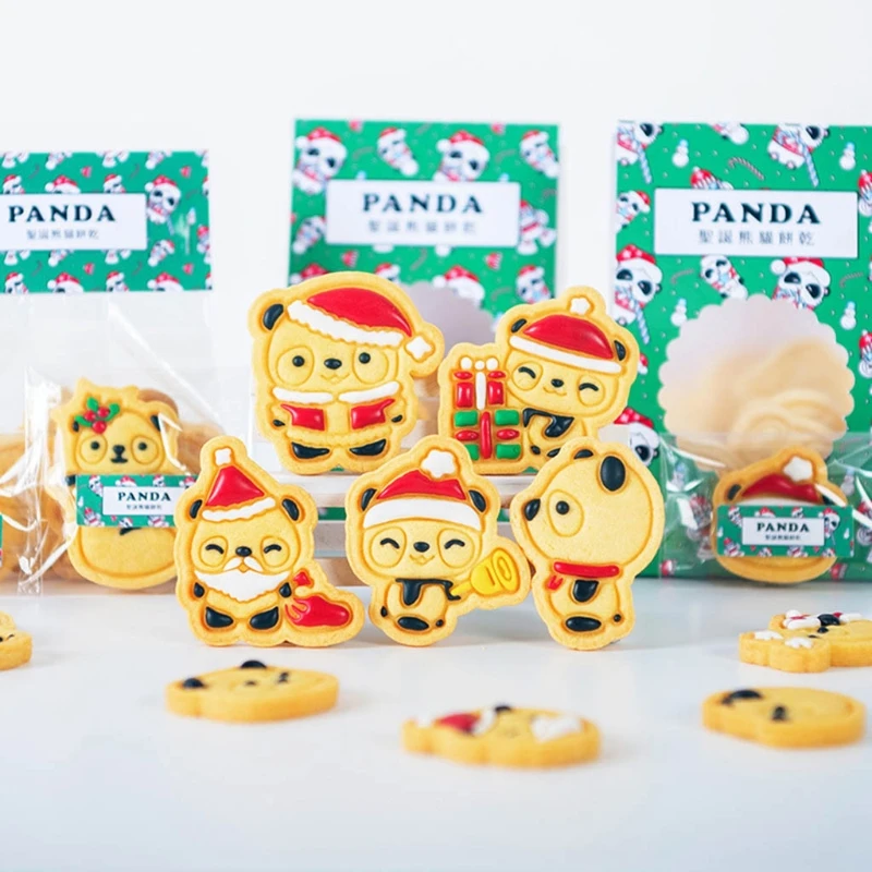 Кухонная форма для выпечки печенья Рождественская серия в виде панды