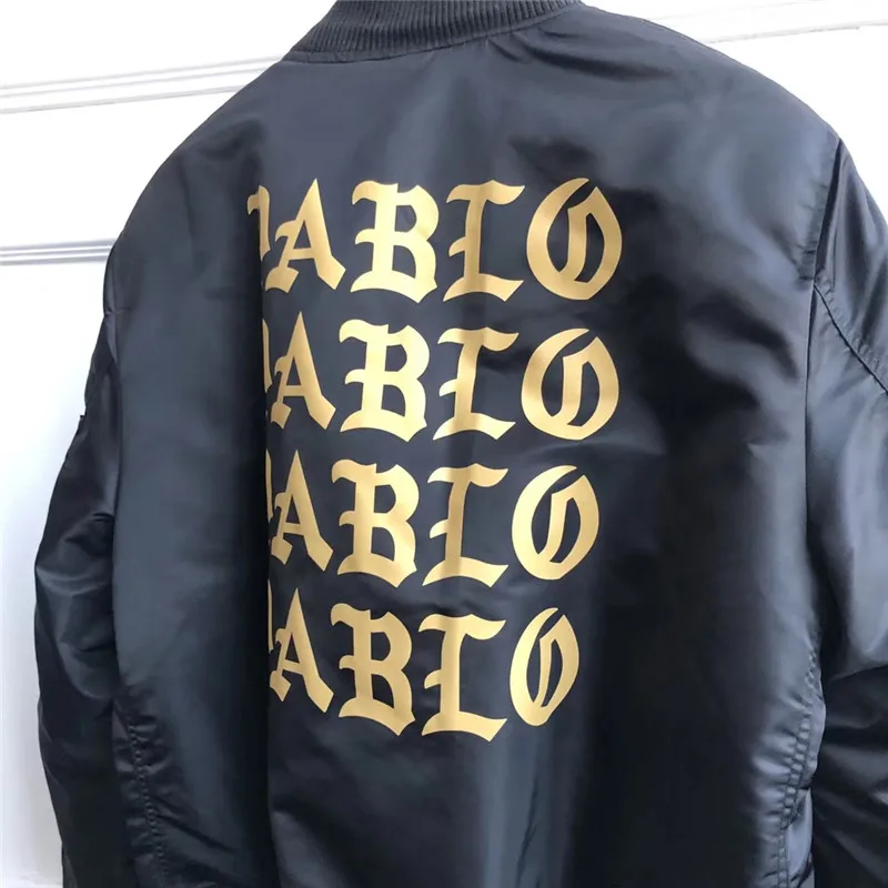 

I feel like Pablo kanye Bomber Jacket Men Women Fashion Embroidery Force Pilot Jacket I feel like Pablo Jacket