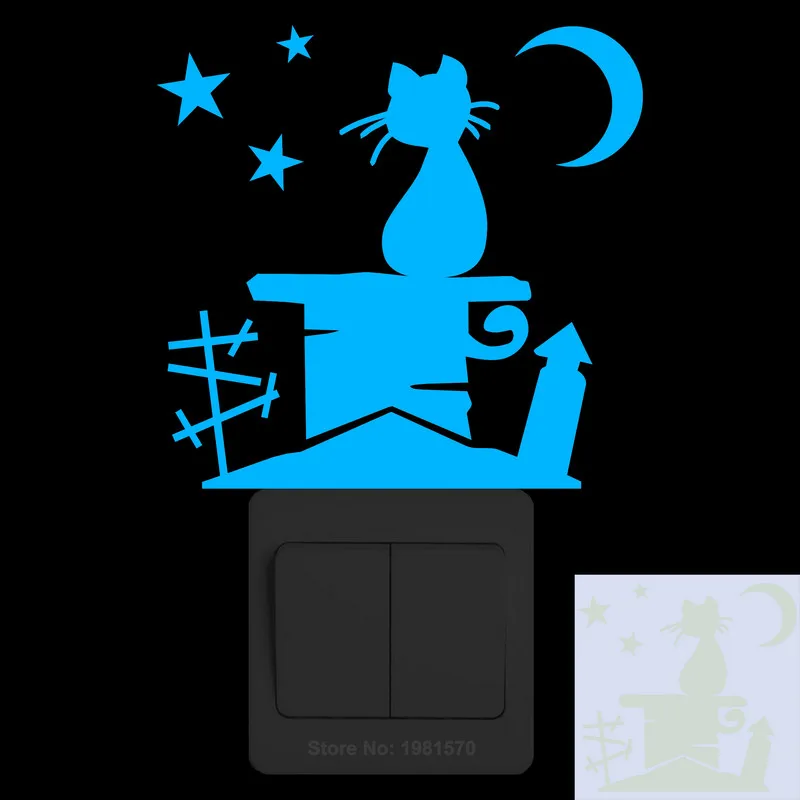 

Светящиеся наклейки NICELET кошки для детской комнаты