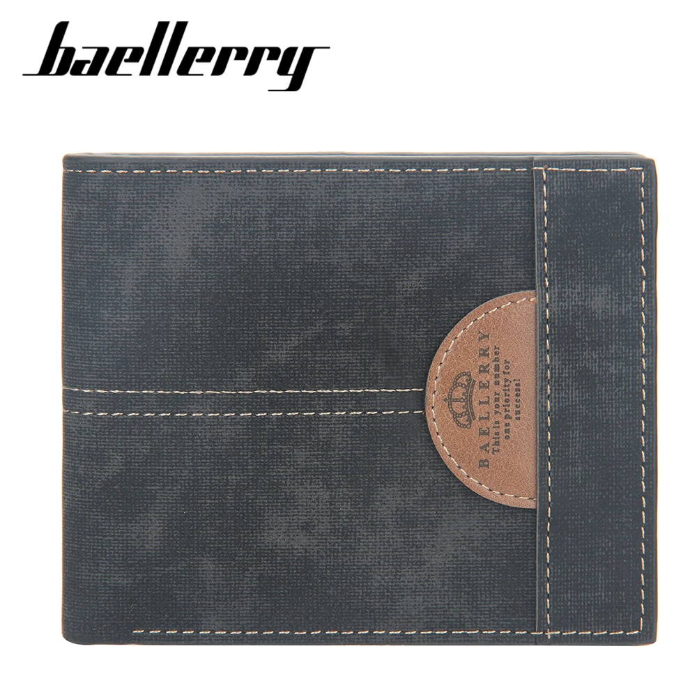 

2021 Baellerry New Men Wallets Fresh Designer's Purse Men Brand pu Card purse Mens Wallet Wholesale price male clutch
