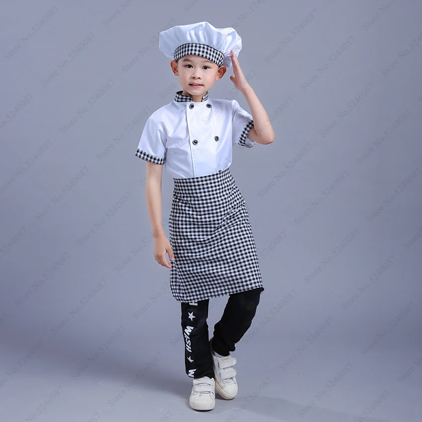 Хэллоуин DIY фартук с росписью дети форма повара ресторана девочка мальчик кухня