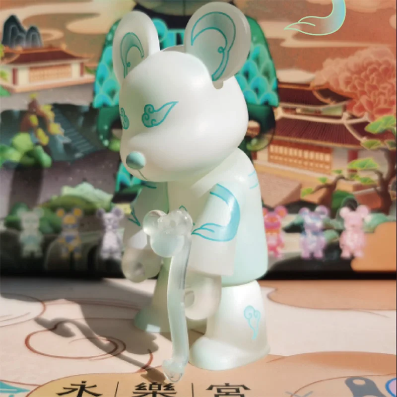 Toys Building Blocks Bear Joint Tide Player Kawaii Office Decoration Hoem Model Surprise Gift