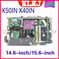 k40in k50in orginal motherboard for asus x8ainx5din k40ip k50ip k40ab k50ab k40ij laptop motherboard sent cpu 100 working