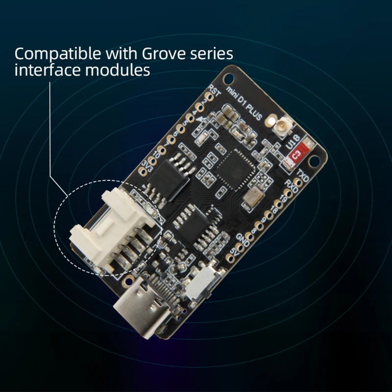 TTGO T-OI PLUS RISC-V MCU макетная плата Аккумуляторная батарея 16340 Поддержка Wi-Fi и BLE |