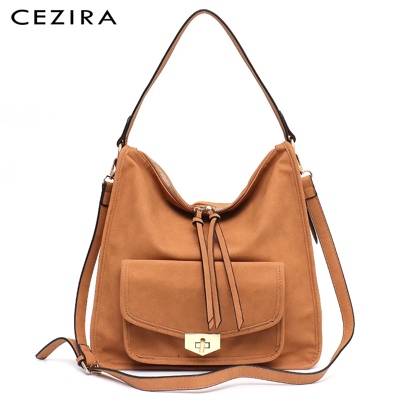 CEZIRA брендовая сумка из искусственной кожи для женщин большая на плечо модная