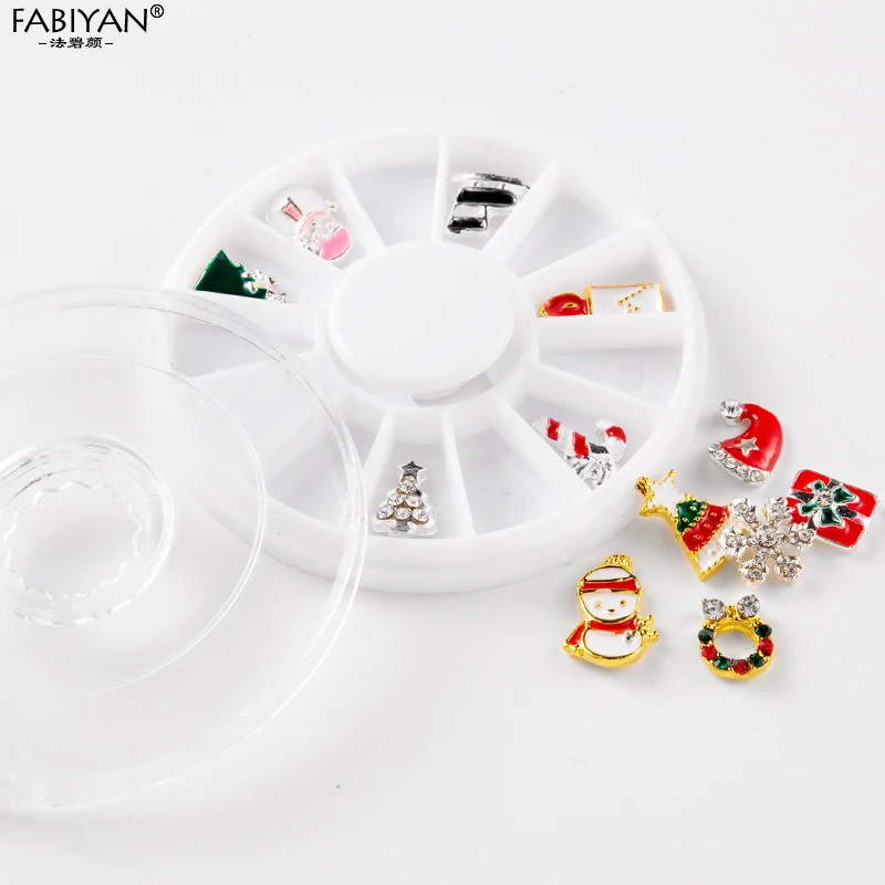 Рождественский дизайн ногтей украшение для маникюр УФ Гель лак ботинки со