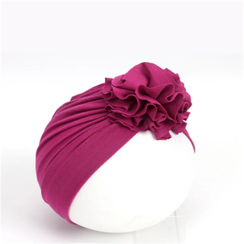 New Fashion Flower Baby Hat Newborn Elastic Baby Turban Hats for Girls 10 Colors Cotton Infant Beanie Cap New Fashion Flower Baby Hat Newborn Elastic Baby Turban Hats for Girls 10 Colors Cotton Infant Beanie Cap