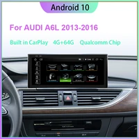10 2512 5 android 10 touch screen for audi a6l 2013 2016 mib with carplay android auto wifi bluetooth radio gps navigation