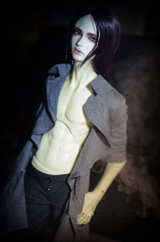 

3 point uncle bjd. SD.DD baby coat natural draping gray casual draping collar coat