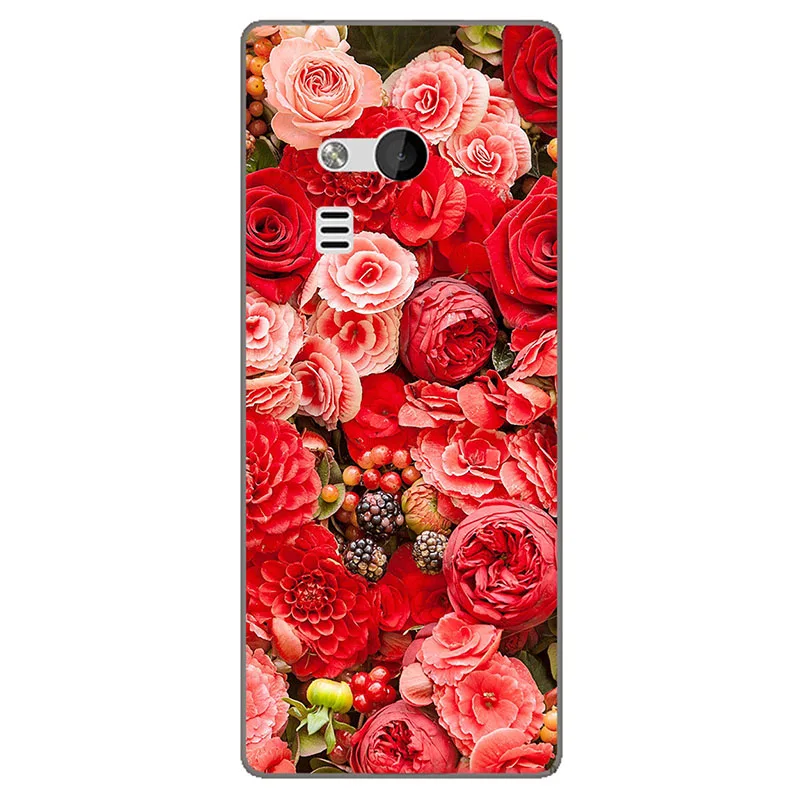 Мода для Nokia 216 печать чехол для Nokia 216 230 цветной, мягкий, из ТПУ задняя крышка животное сотовый телефон оболочка мультфильм Роза - Цвет: A021