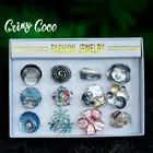 Женский комплект колец с жемчугом, набор колец геометрической формы в богемном стиле с регулировкой, ювелирные изделия оригинального дизайна, аксессуары, кольцо с розой