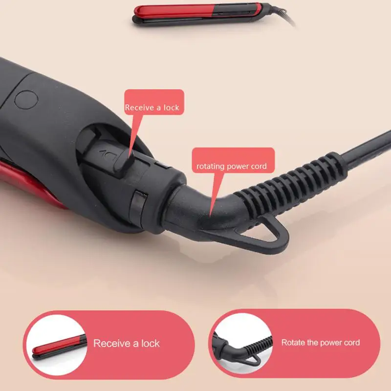 Керамический прямой утюжок для волос цифровой контроль температуры выпрямитель