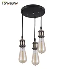 Винтажный патрон для лампы в стиле ретро, E27e26, винтовое основание для лампы, Золотойсеребристыйчерный патрон для лампы, подвесной светильник в стиле лофт