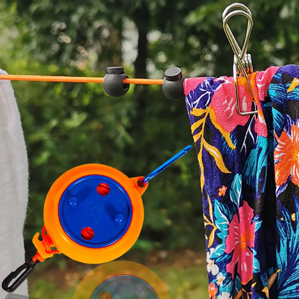 

Indoor Outdoor Travel Retractable Clothesline Windproof Chain Binding Rope Lanyard Non-Slip Invisible Camping Clotheslines