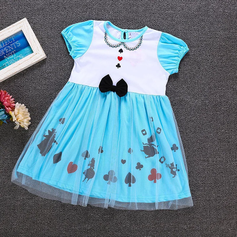 Dress H Радужное платье для маленьких девочек; детское нарядное платье принцессы с единорогом для девочек; Детский костюм на Хэллоуин, Рождество, день рождения, вечеринку - Цвет: Dress H