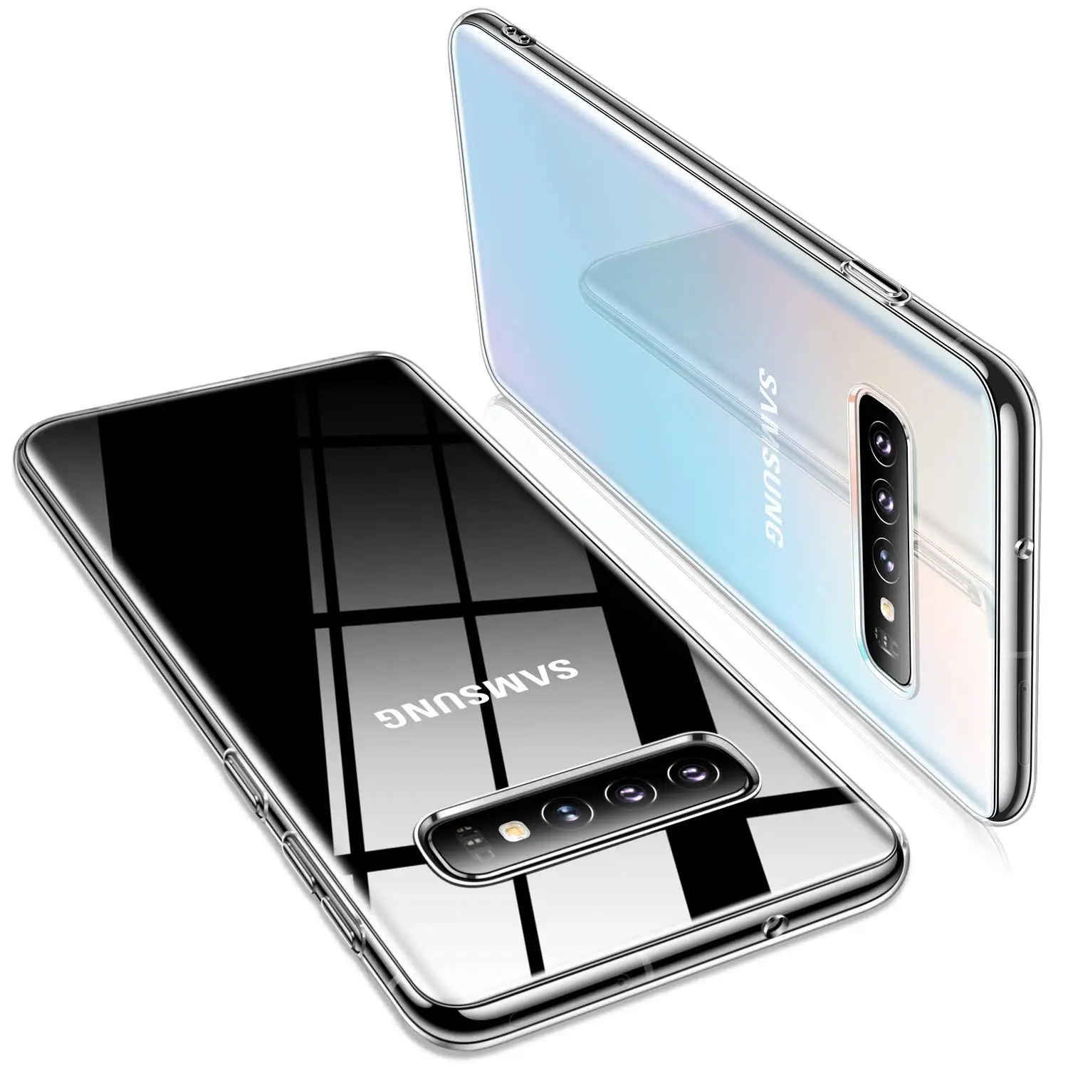 Для samsung Galaxy S10e S10 5G S9 S8 S10 Plus чехол, кристально чистый анти-желтый ультра тонкий плотно прилегающий Мягкий Силиконовый ТПУ чехол для телефона - Цвет: Прозрачный