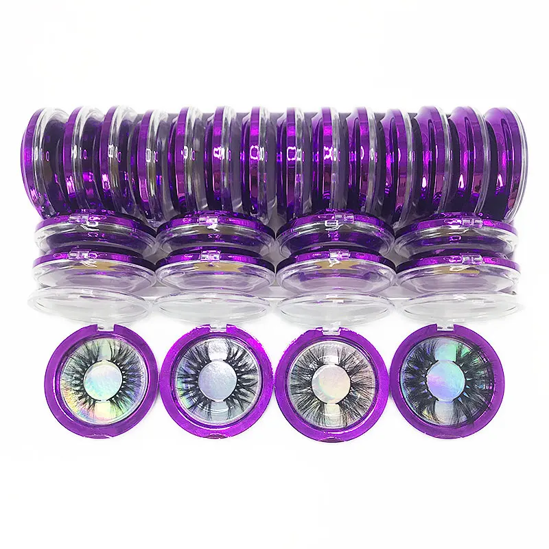 25 мм объемные ресницы 3D норковые Чехол коробки 30/40/50 пар пользовательские с