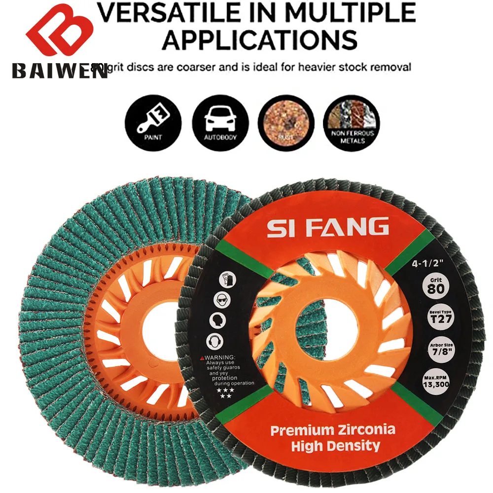 

115mm 4.5inch Professional Flap Discs 80 Grit Sanding Discs Grinding Wheels Blades 2/5/10Pcs For Angle Grinder Tool Accessories