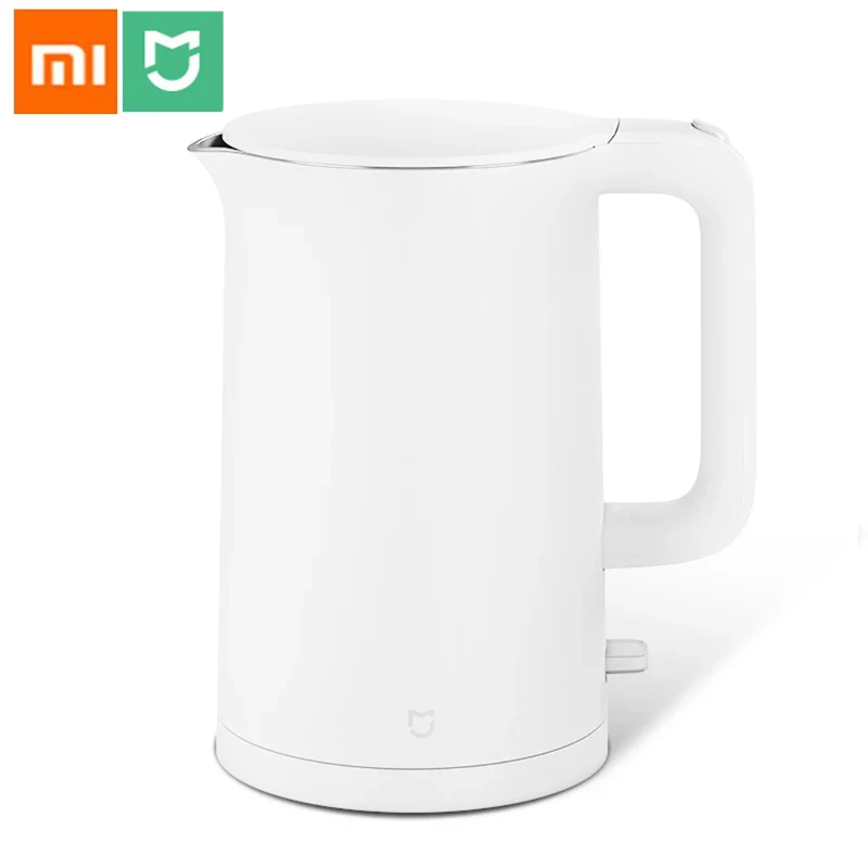 

XIAOMI Mijia Electric Kettle 220V 1800W Anti-scalding Double Layers Stainless Temperature Control Kettle Tea Pot for Kitchen