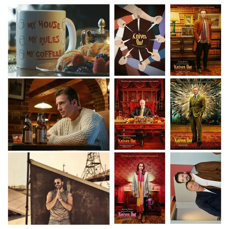 Холст для живописи 2019 значок из кинофильма &quotнапряжении мышление ножи плакат с