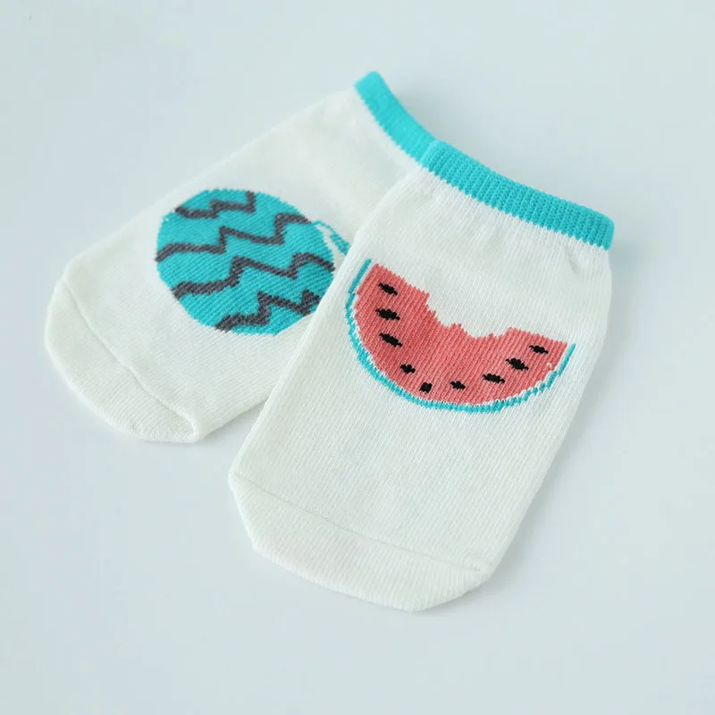 Весенне летние детские носки хлопковые для малышей вечерние нескользящие