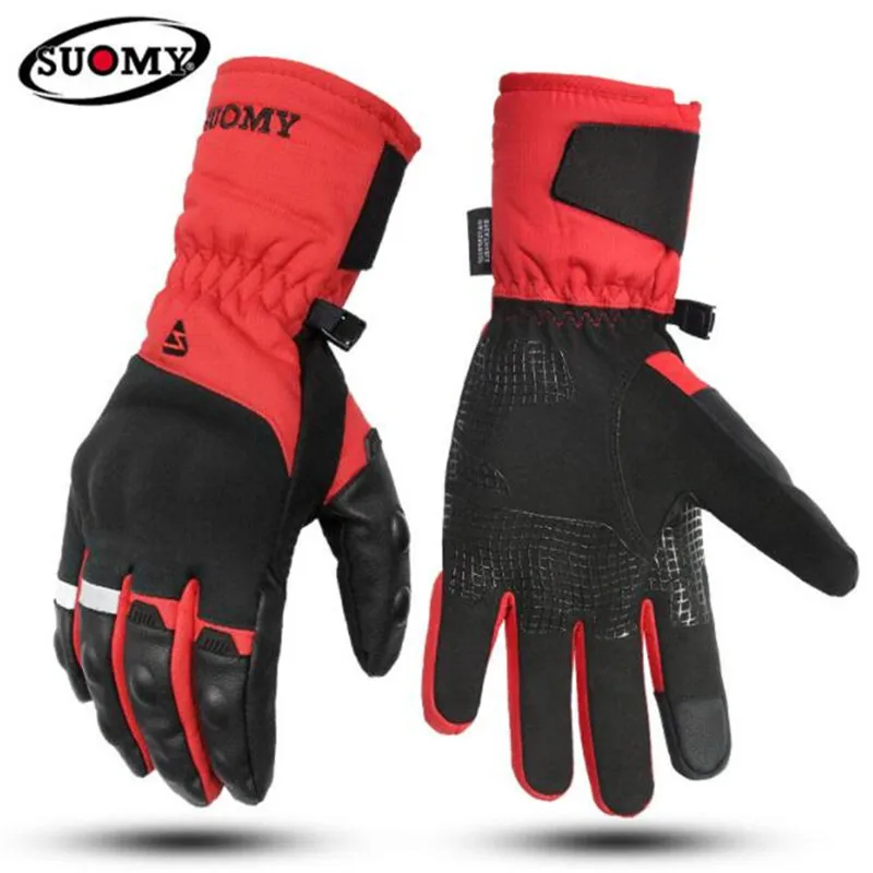 Мужские мотоциклетные перчатки SUOMY водонепроницаемые ветрозащитные для