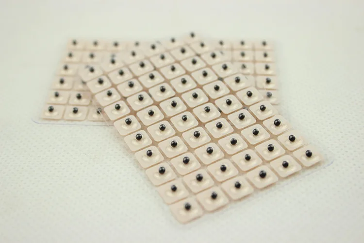 600 шт./лот расслабляющие наклейки для ушей иглоукалывание иглы семена массажа