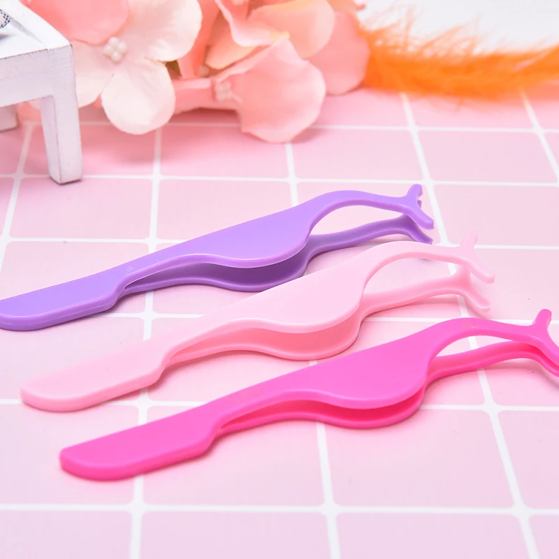 1 шт. ресницы Ложные пинцеты поддельные Аппликатор для ресниц Щипцы завивки и