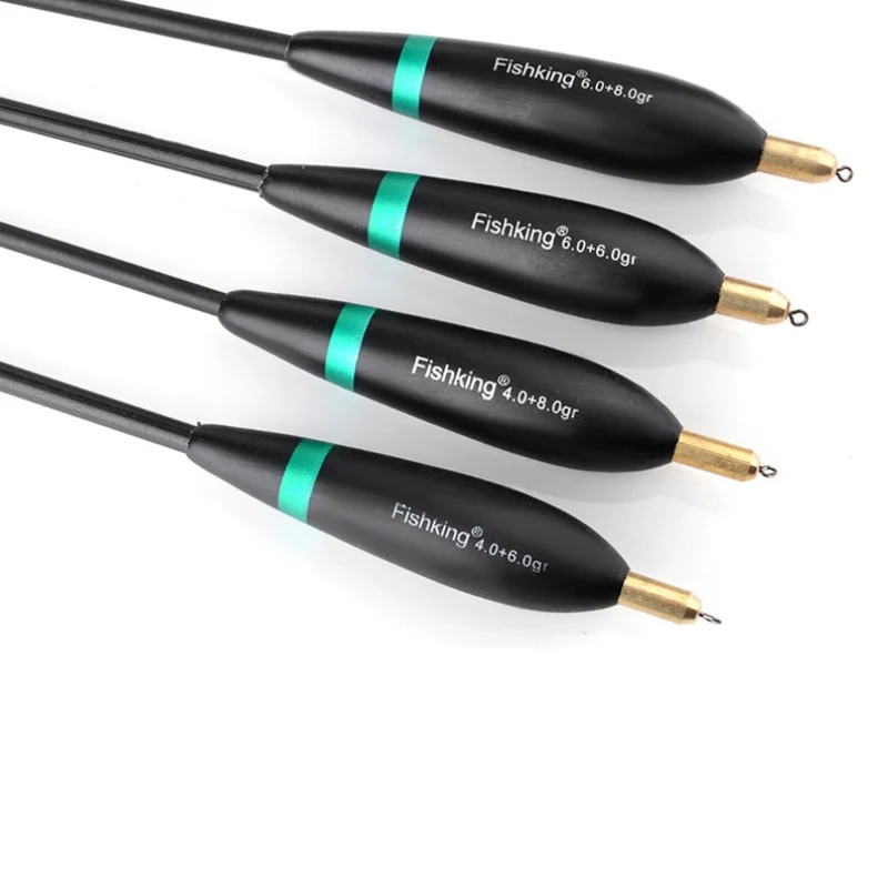 4 шт. рыболовный поплавок Буй Барр деревянный флуоресцентный свет снасть