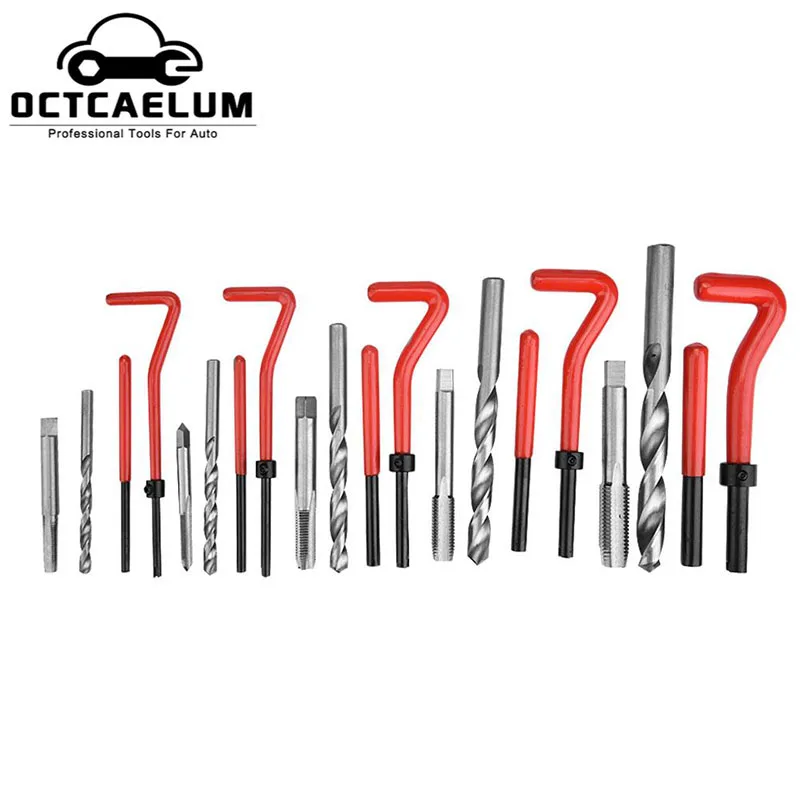 Инструмент для ремонта поврежденной резьбы автомобиля мотоцикла набор свечей