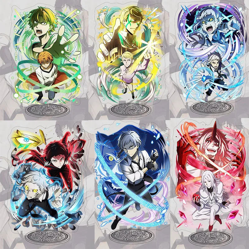

Anime Bungou Stray Dogs Acrylic keychain Taizaiji Nakajima Akutagawa Ryunosuke Cosplay Stand Figure Keychain Charm 15cm Pendant