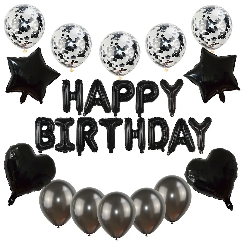 1 Набор декоративные буквы из фольги HAPPY BIRTHDAY | Дом и сад