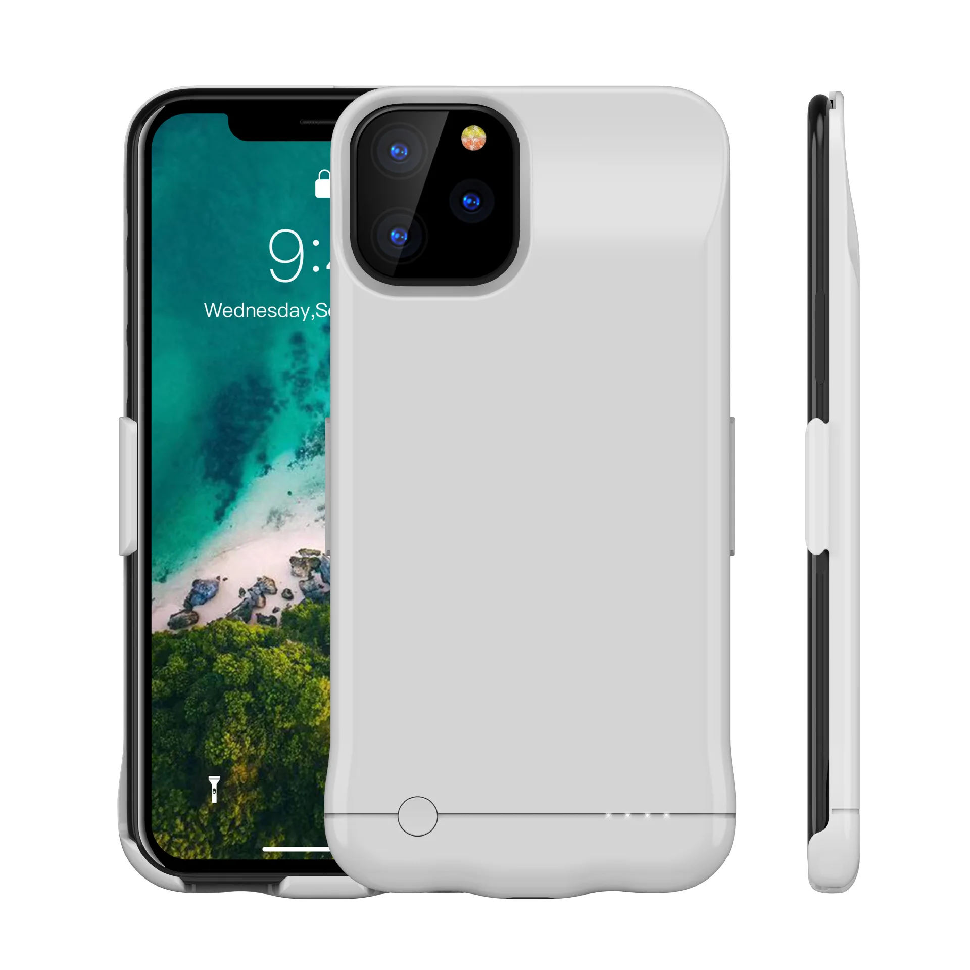 Ультра тонкая батарея зарядное устройство чехол для iPhone 11 Pro Max внешний блок питания чехол назад клип батарея чехол зарядка задняя крышка Funda