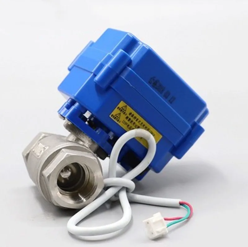 DN15 1/2 &quotНержавеющая сталь двухполосный Электрический шаровой клапан DC5V DC12V DC24V