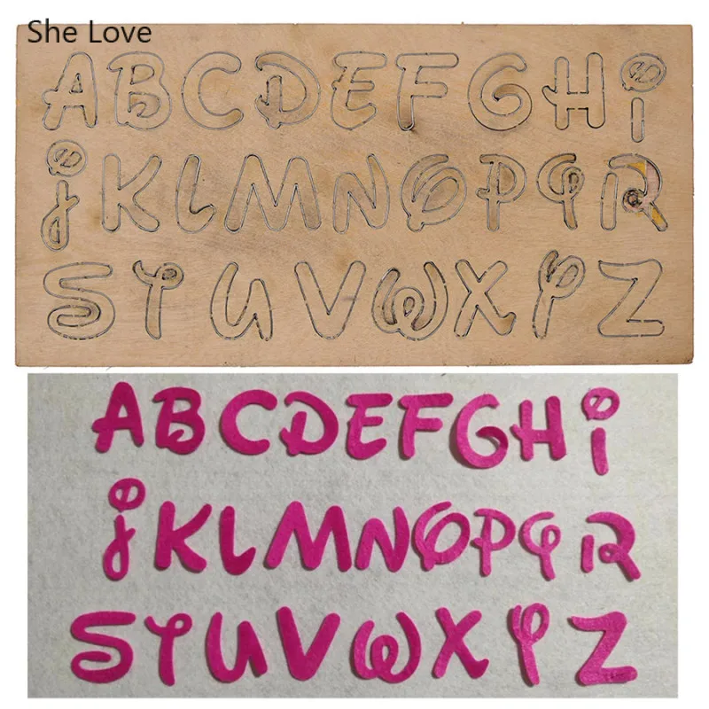 Металлическая квадратная форма для вырезания букв алфавита chzimad кожаного