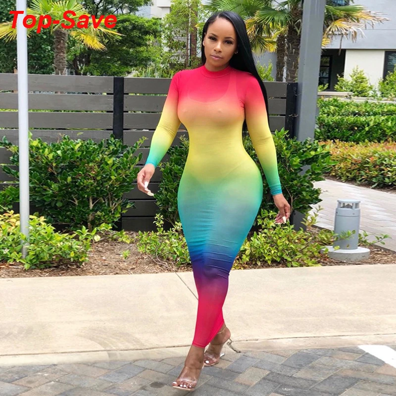 Женские неоновые вечерние платья Tye Dye элегантное Бандажное платье в богемном