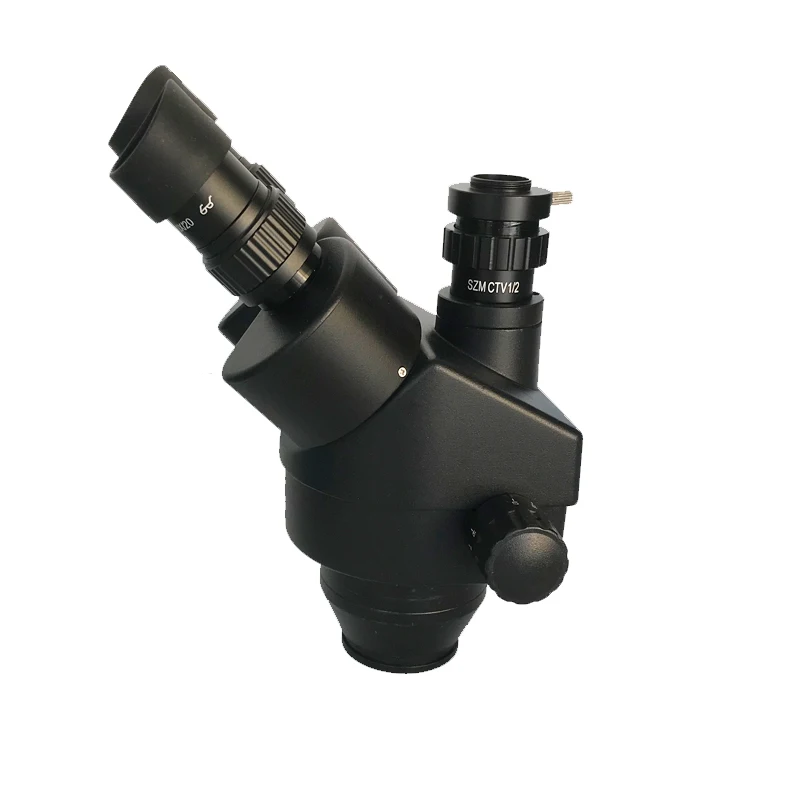 Вертикальный тринокулярный микроскоп с поддержкой 7X-45X 3.5X-90X Стерео Зум для пайки