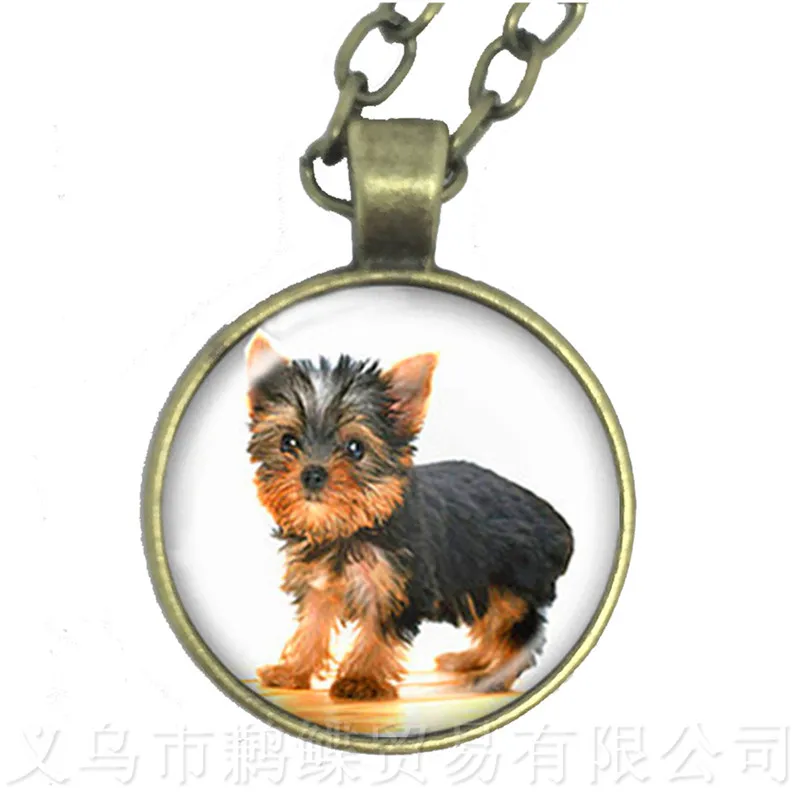 Ожерелье Keep Clam And Lover Dogs 25 мм круглый стеклянный кабошон купол Животное ручной