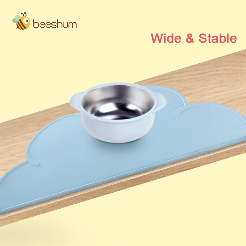 Детский водонепроницаемый силиконовый коврик beesum в форме облака детская